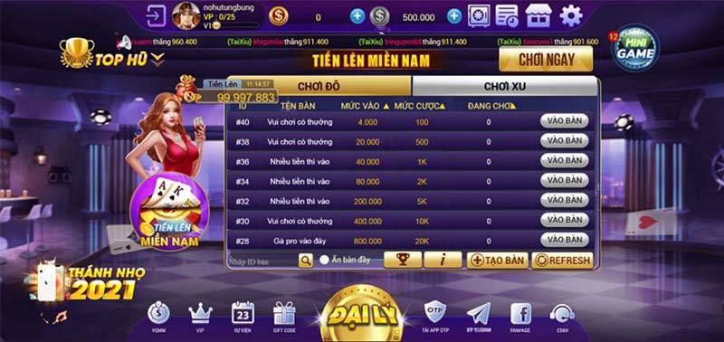 cổng game Zclub