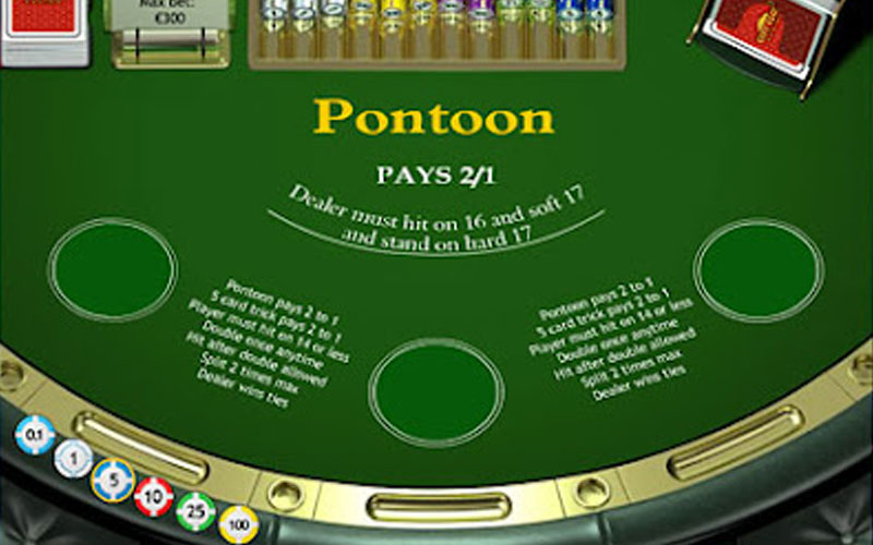 Pontoon là một phiên bản của trò chơi Blackjack